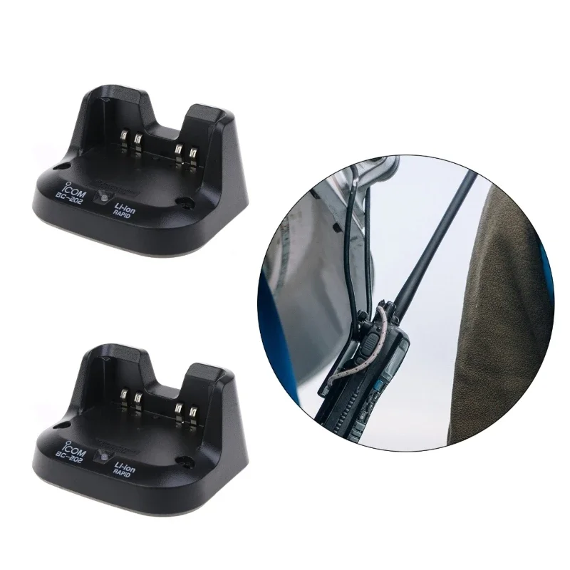 BC-202 Двустороннее радиозарядное устройство, быстрая батарея, быстрая док-станция, совместимая с ICOM BP-271 BP-272 ID-31A ID-31E ID-51A ID-51E