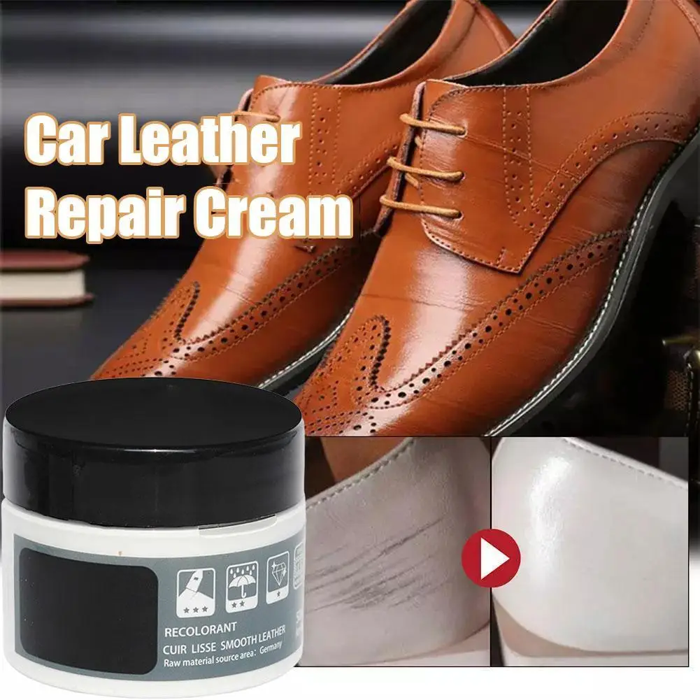 Car Leather Touch-up Paste Skin Recoloring Balm No Repair Restoration Heat Auto Shoes Tool Rips Cracks Holes Seat Scratch S J5U8
