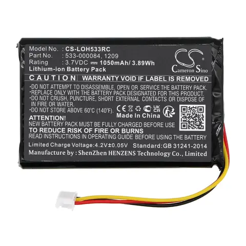 로지텍 533용 1050mAh 3.7V 3.89Wh 원격 제어 리튬 이온 배터리 000084   1209 533- 000083   하모니 터치 / 얼티밋 915- 000198