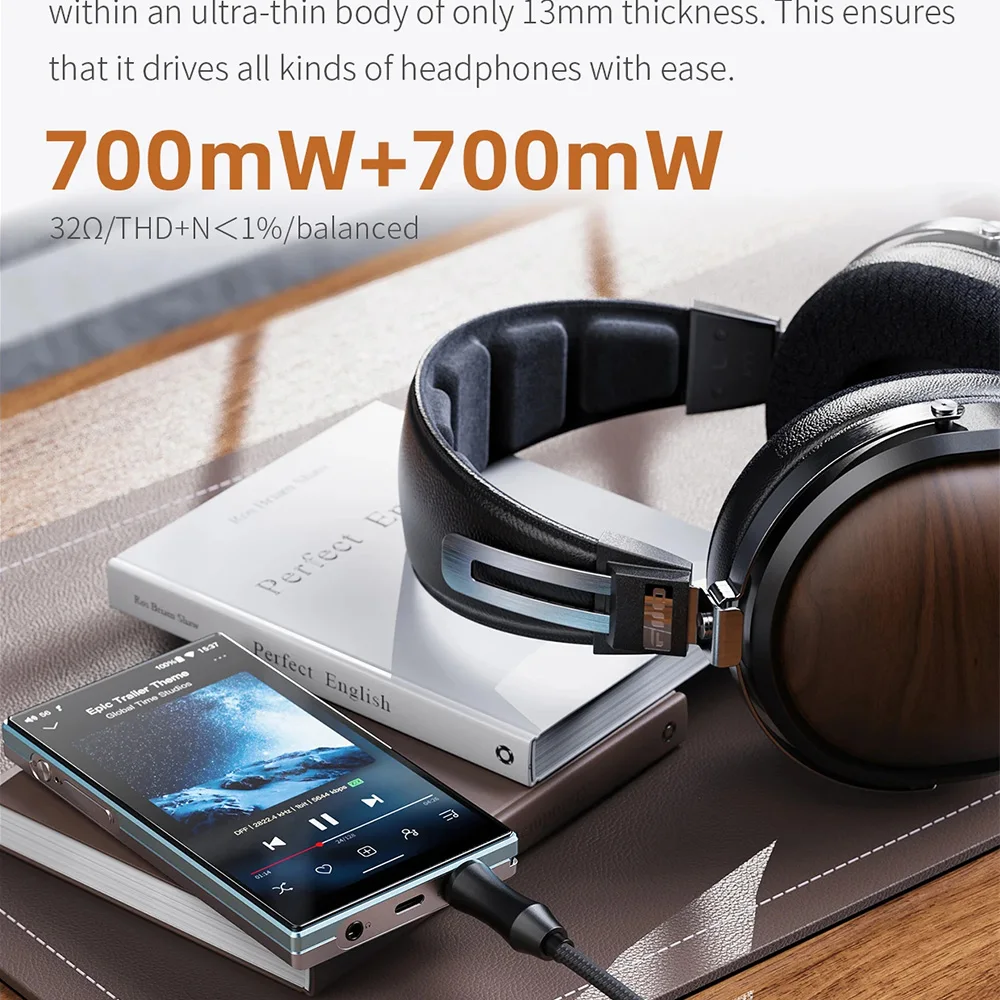 FiiO JM21 Reproductor de música de alta resolución MP3 Android 13 Reproductor de transmisión WiFi Bluetooth portátil Dual CS43198 USB DAC