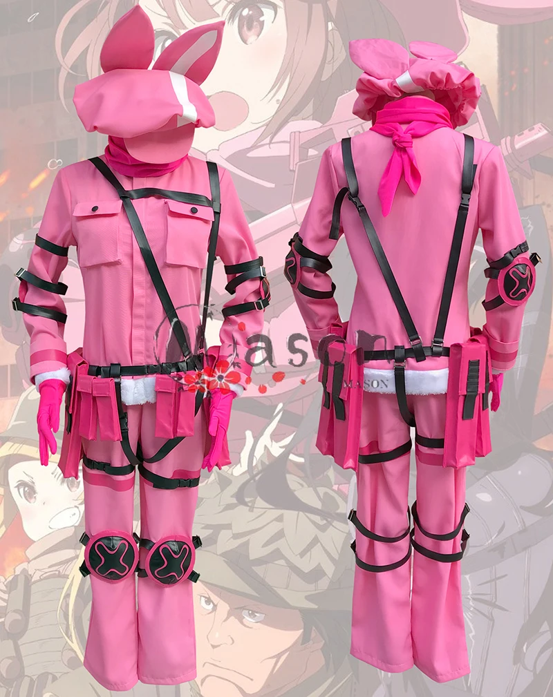 Sword Art Online Alternative GGO Cosplay Gun Gale Online Llenn Unisex Costume Full Set Halloween Party Uniform