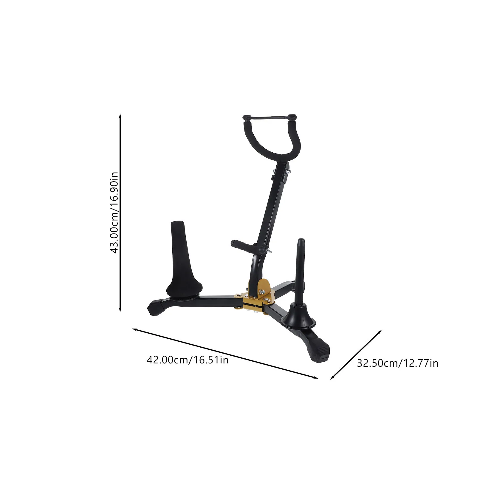 

Foldable Saxophone Stand Sax Holder for Alto Tenor Saxophone Clarinet Display Rack Portable Lightweight Sax Stand