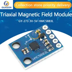 GY-273-Módulo de Sensor magnético de Triple eje, 3V-5V, HMC5883L, brújula, magnetómetro, tres ejes, para Arduino