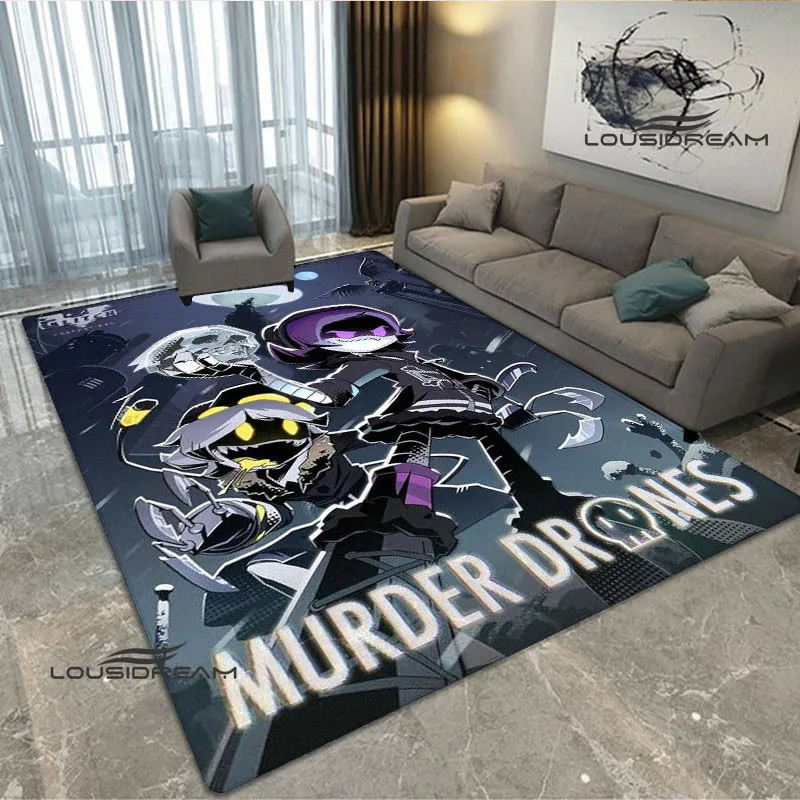 Murder-Drones Cartoon Printed carpet non-slip carpet washroom floor mat Fashion Yoga mat bedroom decoration birthday gift