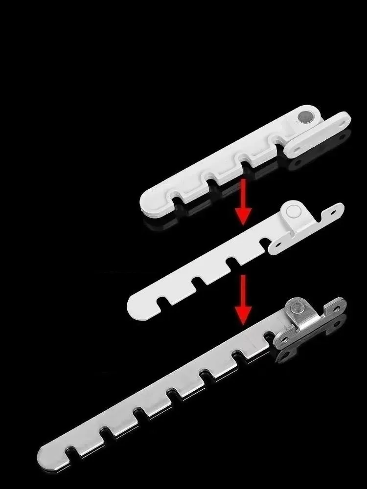 Soporte de límite de seguridad para ventana infantil ajustable de siete u ocho posiciones, Metal y plástico disponible