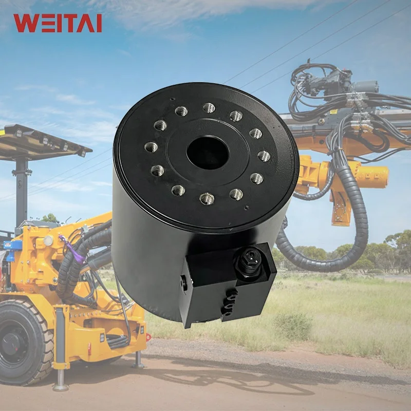 

WEITAI Black Yellow Steel CE Certified Long Life High Torque Excavator Hydraulic Rotary Cylinder for Construction