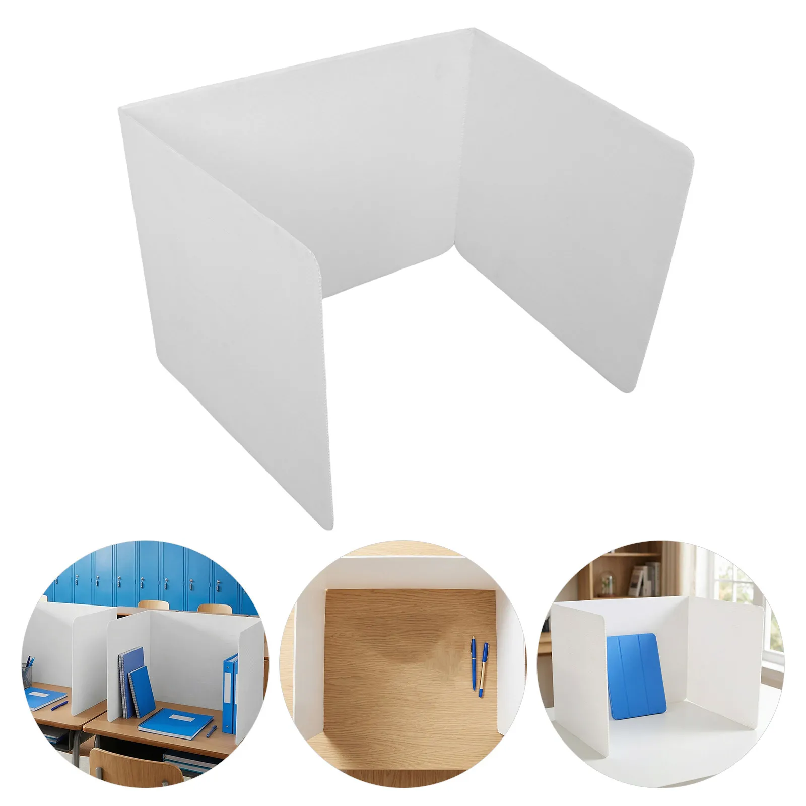 3Pcs Desk Privacy Shield Folder Boards for Students School Testing Classroom Study Dividers Plastic Privacy Panel Focus
