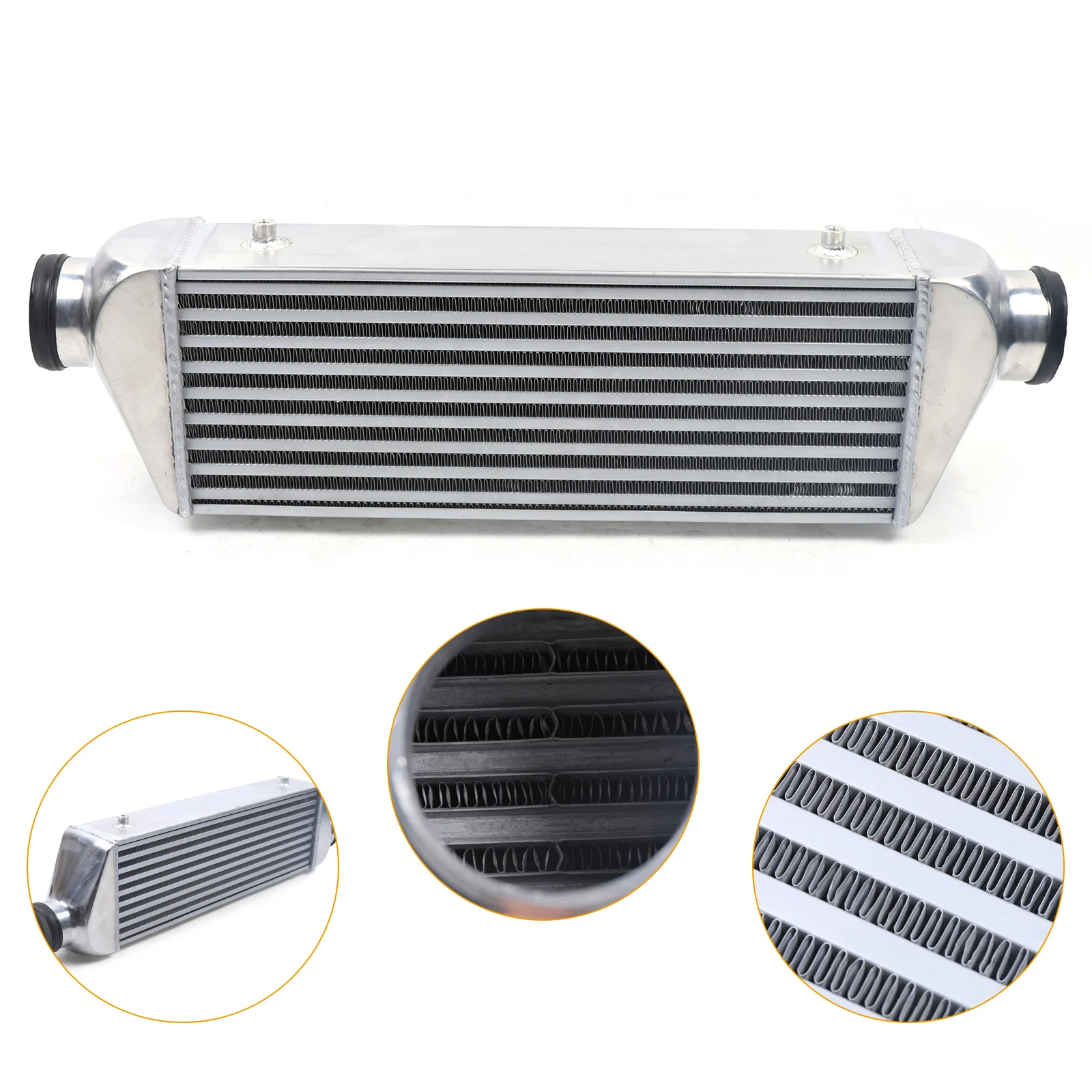 

Universal Intercooler 27x7x4 3" INLET&OUTLET Tube & Fin For Turbo Charger System