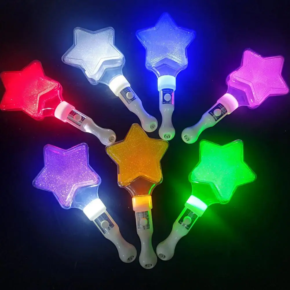 Cheer Stick Interesting Three Gear Lights Cheerful Pentagram Star Luminous LED Stick Birthday Wedding Party Concert Cheer Tube