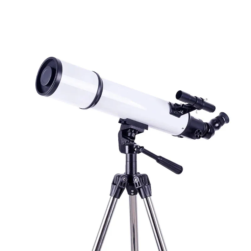 Teleskop Monokuler Bias Astronomi HD Profesional F80600 dengan Tripod & Teleskop Pengamatan Ruang Tas untuk Astrofile