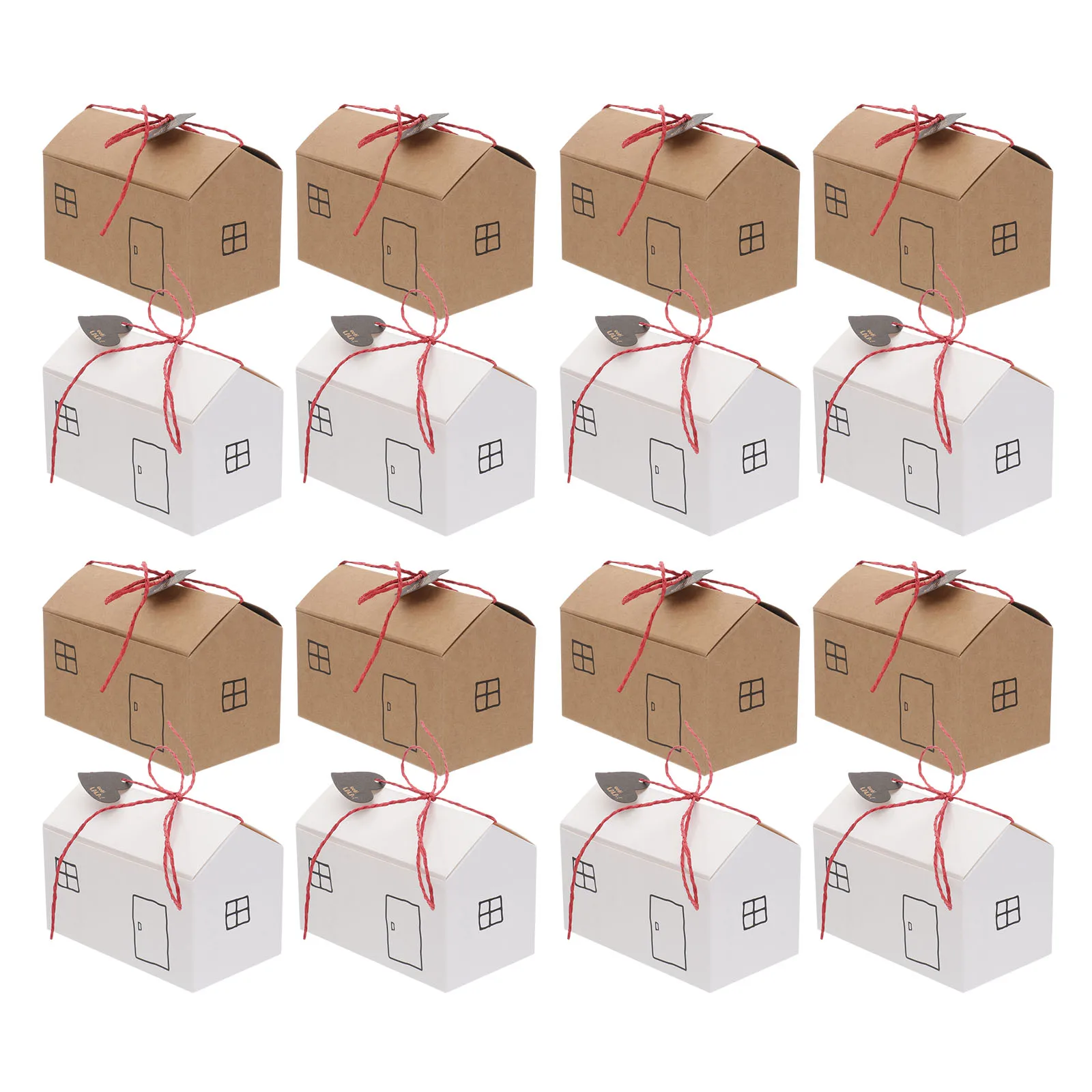 

Christmas Gift C y Container House Paper Mini Gift Storage Box Storage Present Tote Packing Small House Container