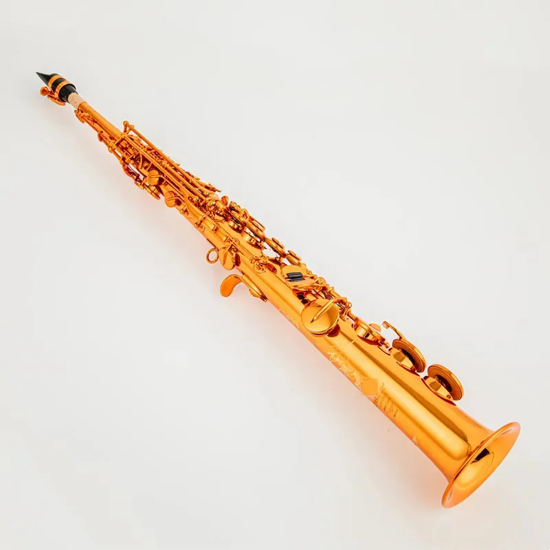 2026 new High Quality Bb Soprano Saxophone Coffee Color Mouthpiece Complete Set
