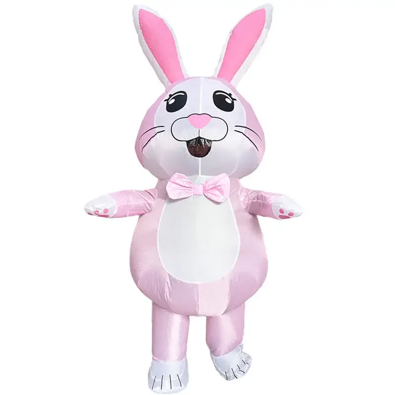 Easter Cute Bunny Rabbit Cosplay Inflatable Costume Adult Air Blow-up Party Costumes*1W@