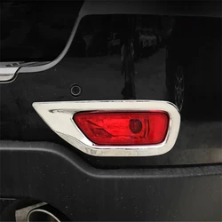 WELKINRY For Jeep Grand Cherokee WK2 4th Generation 2011-2021 ABS Chrome Car Head Front Tail Rear Fog Lamp Light Cover Trim