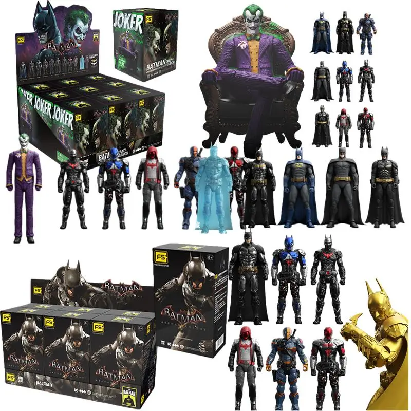 F5 DC Batman Arkham Knight JOKER V8.04 1970 Arkham Knight Action Figure Multi-joint Movable Model Deathstroke Ornament Toys Gift