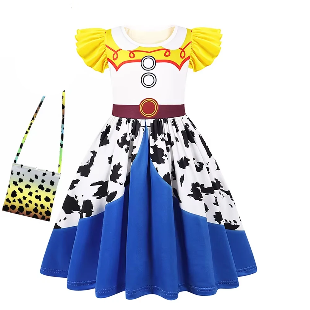 Kids Cowgirl Cowboy Outfit Set Cosplay Clothes Little Girls Halloween Carnival Costume view 6