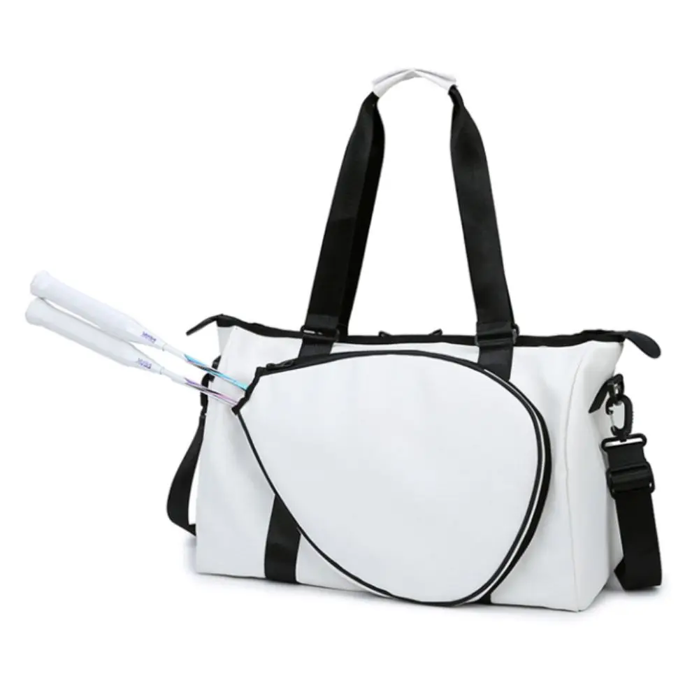 Large Capacity Tennis Racket Bag with Handle Multi-layer Tennis Shoulder Bag Adjustable Comfortable Straps Sports Fitness Bag