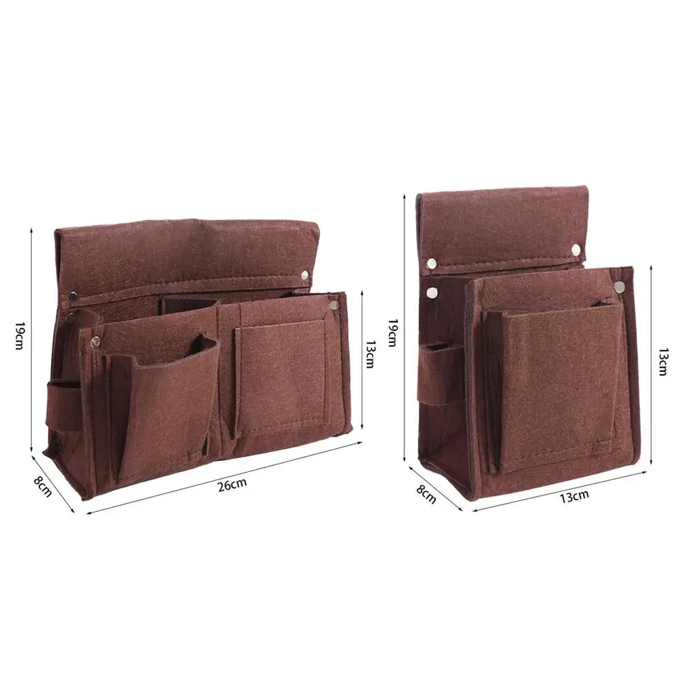 Chemical Fabric Belt Tool Kit Rivet Reinforcement Large Capacity Tool Waist Bag Brown Wear-resistant Carpenter's Nail Bag
