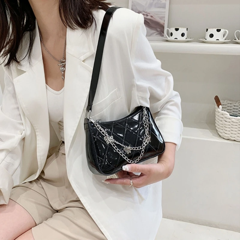 Single/Double Layer Handbag Decorative Chain Sweet Cool Girls Butterfly Heart Keychain Pendant Backpack Shoulder Bag Chain Strap