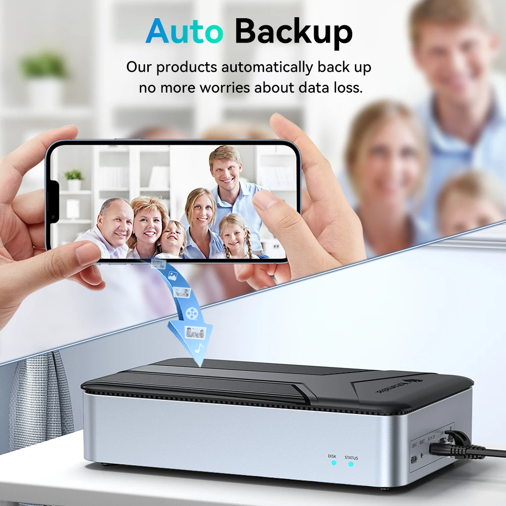 Yottamaster ハードドライブ ネットワーク ストレージ 2.5”3.5'' SATA SSD エンクロージャ 外付けケース オートバックアップ サーバー クラウド【海外発送！】