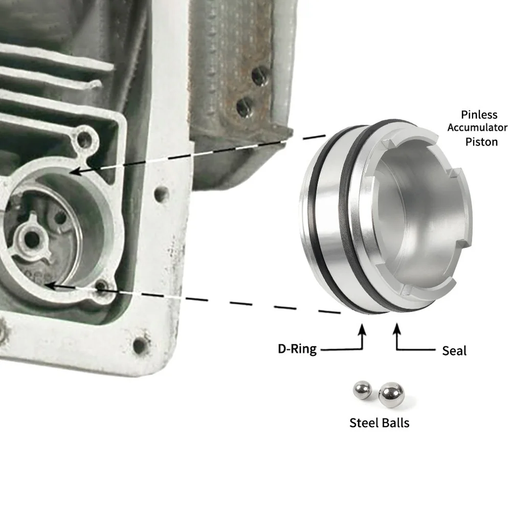 

Transmission Accumulator Piston Kit for 4L60E 4L65E 4L70E Featuring Aluminum Alloy Material and Wide Compatibility Range