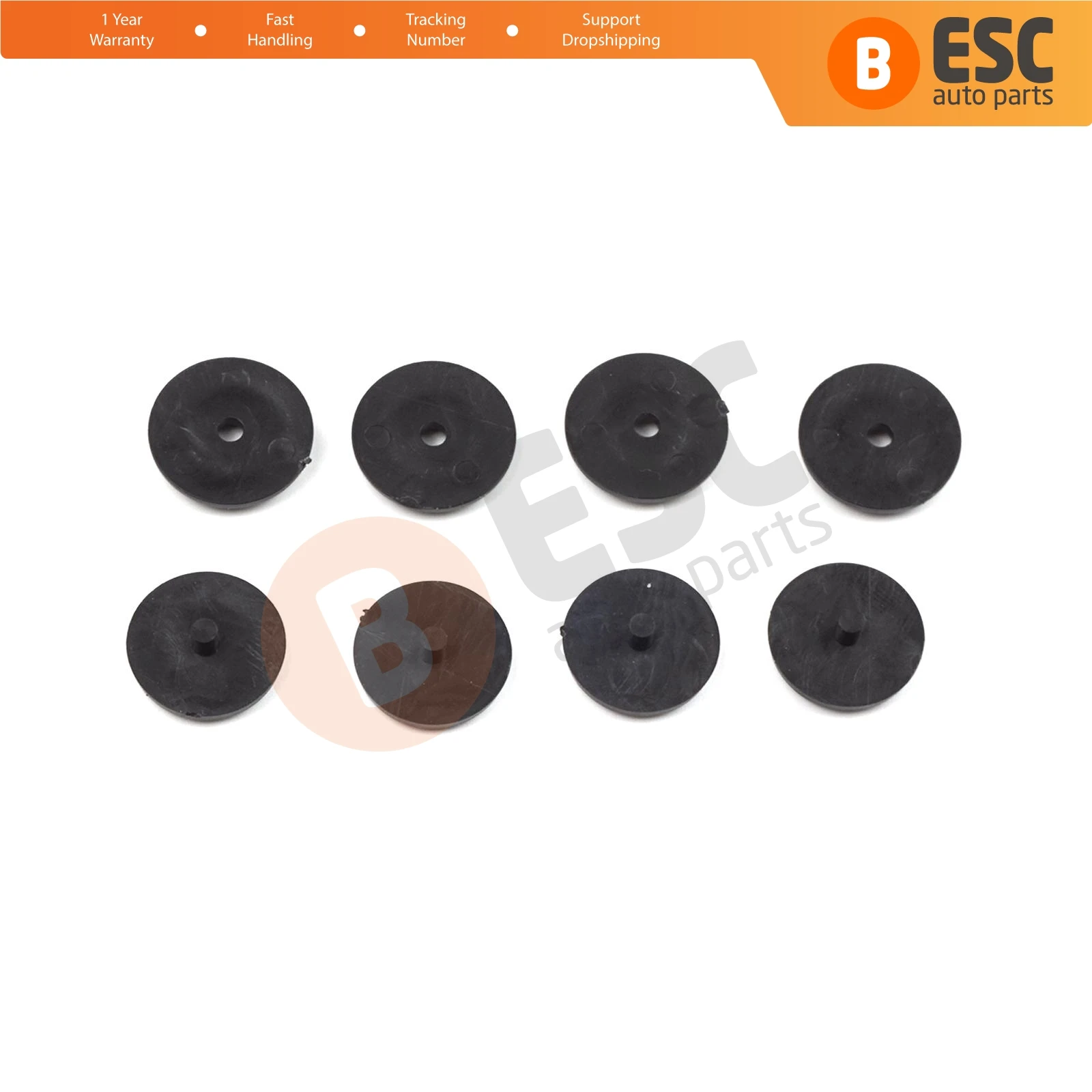 

ESC ECF854 4 Pieces Seat Safety Belt Buckle Stop Button Fastener Clips for BMW