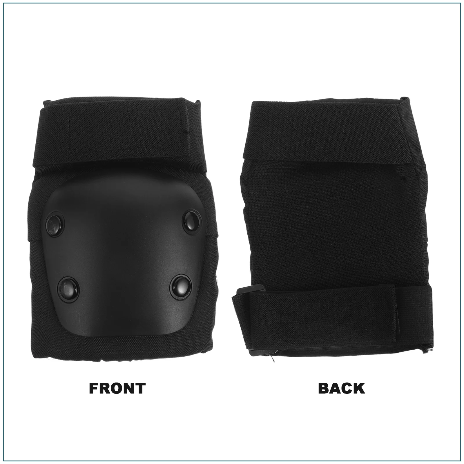 1 Para Czarnych Nakolanników dla Dzieci i Młodzieży, Ochraniacze na Łokcie do Jazdy na Deskorolce, Rolkach, Rowerze, Narciarstwa, Jazdy na Łyżwach, Sportów na Świeżym Powietrzu