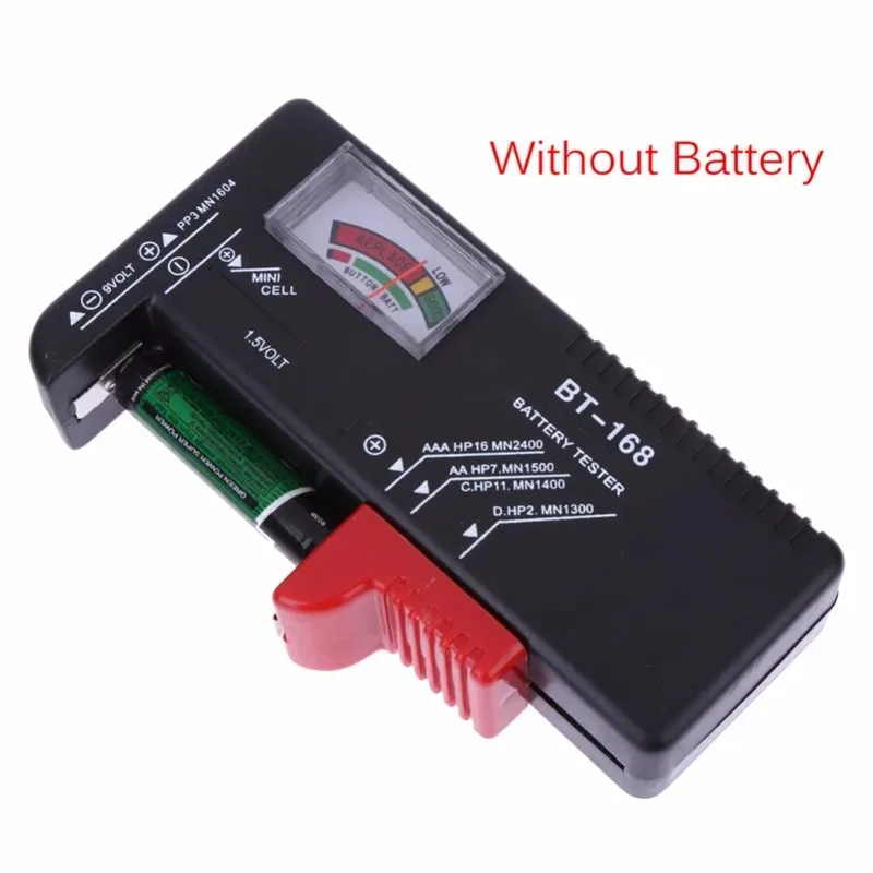 Universal BT168 Digital Tester Volt Checker for AA AAA 9V Button Multiple Size Voltage Meter Tools BT168 Without Battery