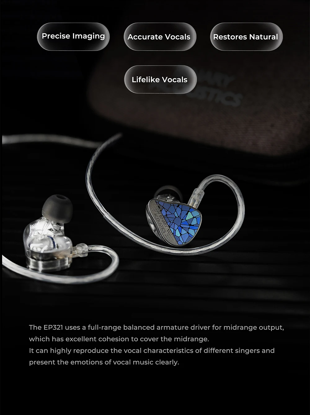 Binary EP321-MEMS 6-Treiber Tribrid IEM 2DD+3BA+MEMS Direktantrieb Hi-Res Audiophile In-Ear Monitor Kopfhörer HiFi Musik-Ohrhörer – Detail 5