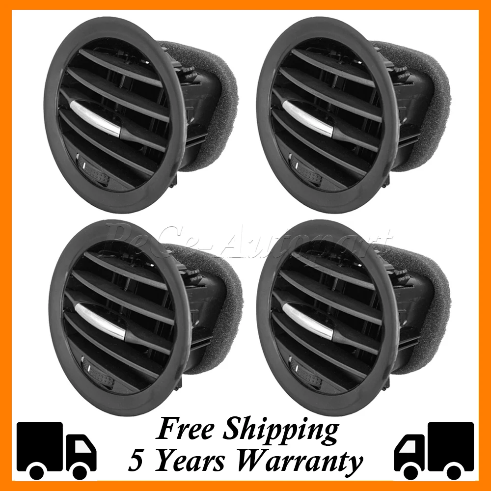 New A/C Air Vent Cover Outlet Grille Black/Chrome Fits For Opel ADAM CORSA D MK3 Vauxhall 13417363 2201099 13365420