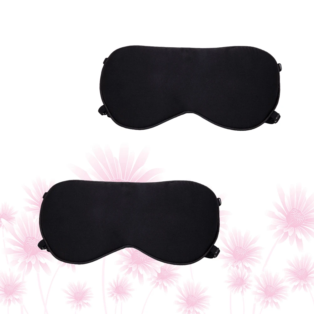 

2 Pcs Eye Patch Mask Sleeping Accessories Eyeshade Shading Eyepatch Silk Blindfold