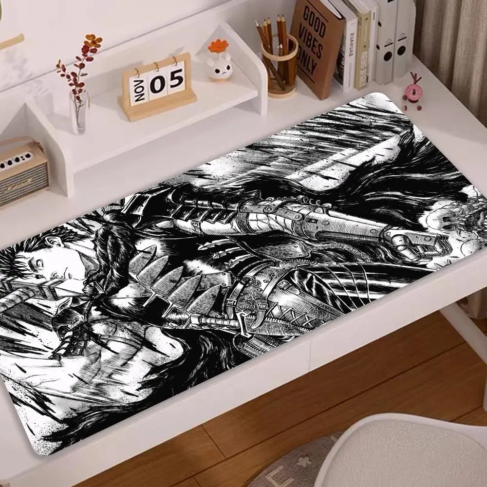 

Berserk Anime Mousepad Mouse Pad Mouse Mat With Pad Prime Gaming XXL Keyboard Pad Stitch Padding Mat