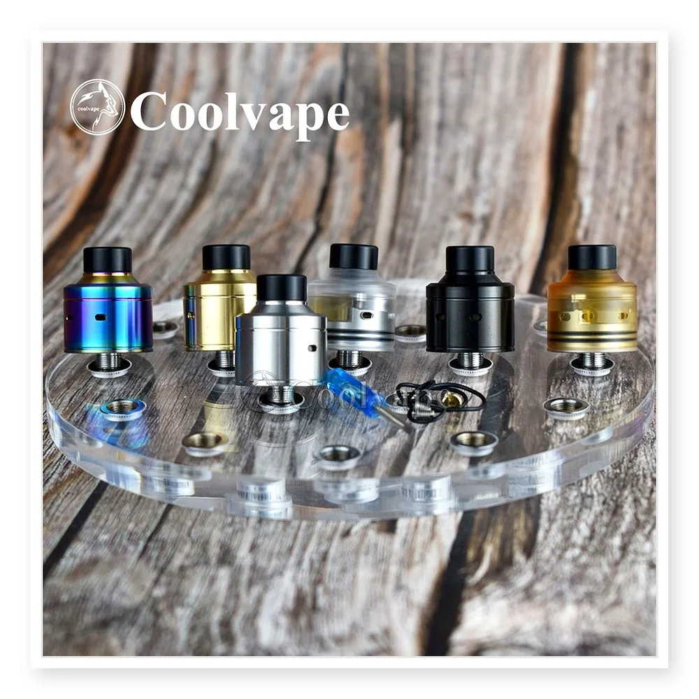 Wolfcoolvape Citadel RDA Atomizer with BF Pin, Adjustable Airflow, 316SS Rebuildable Tank for E-Cigarettes