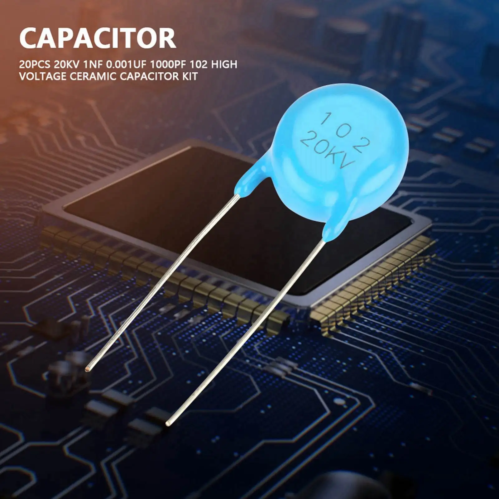 

20PCS 20KV 1nF 0.001uF 1000pF 102 High Voltage Ceramic Capacitor Kit Ceramic Capacitor Capacitor High Voltage Ceramic Capacitor