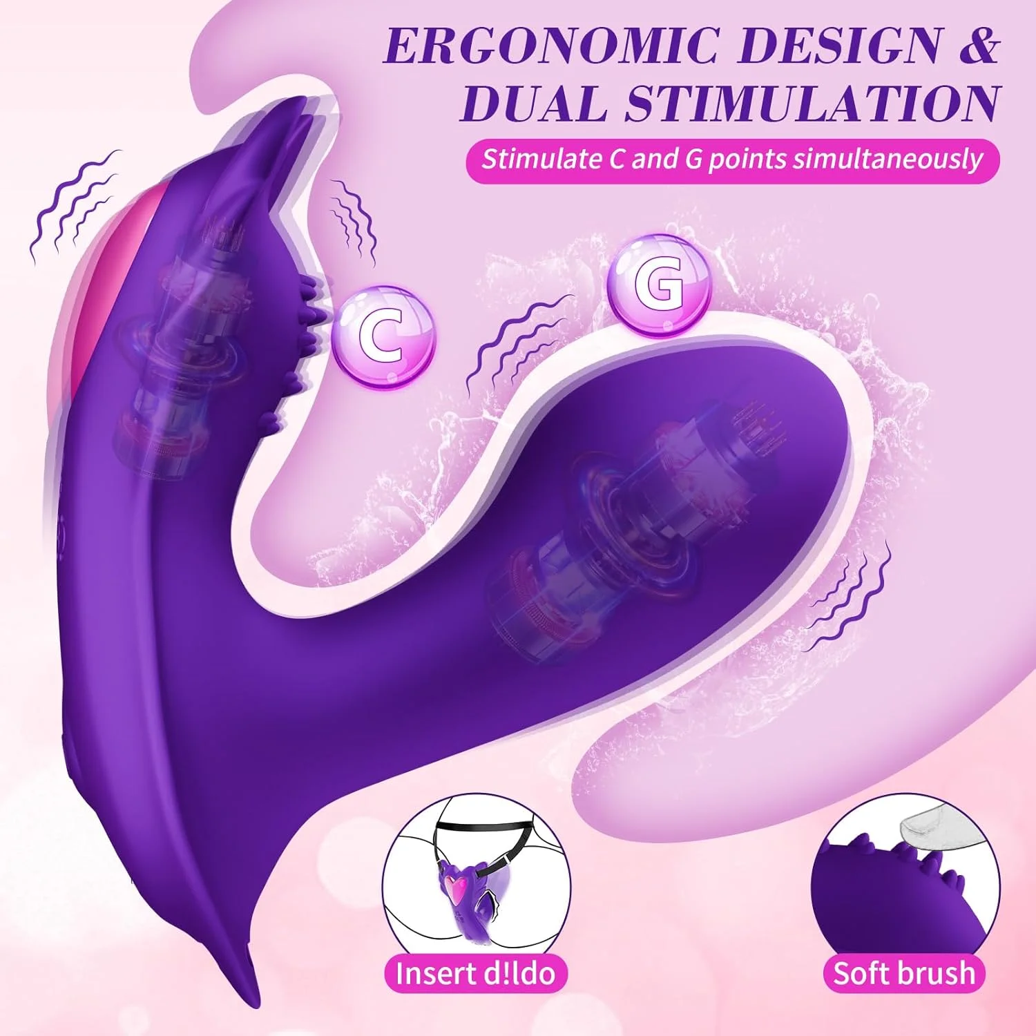 Vibratore senza fili Bluetooth G Spot per donne APP Mutandine wireless remote Massaggiatore vibrante per vagina Giocattoli sessuali per coppia