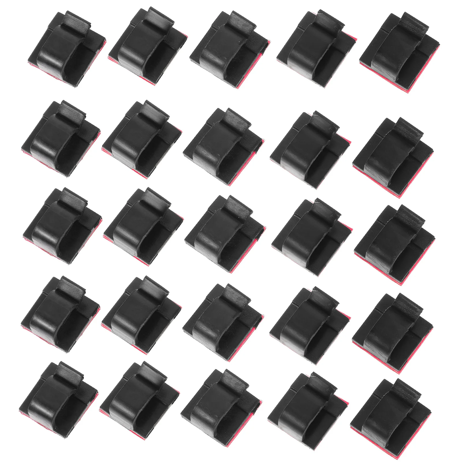 

100Pcs Wire Tidy Clips Self Adhesive Cable Clamps Fixing Cord Organizer Holders for Desk Car Charging Cables Management