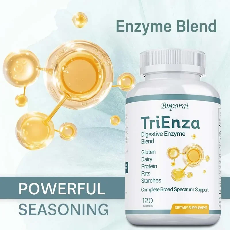 

TriEnza Digestive Enzymes - Reduce Bloating, Promote Digestion and Gut Health, Balances Intestinal Flora, Nutrient Absorption