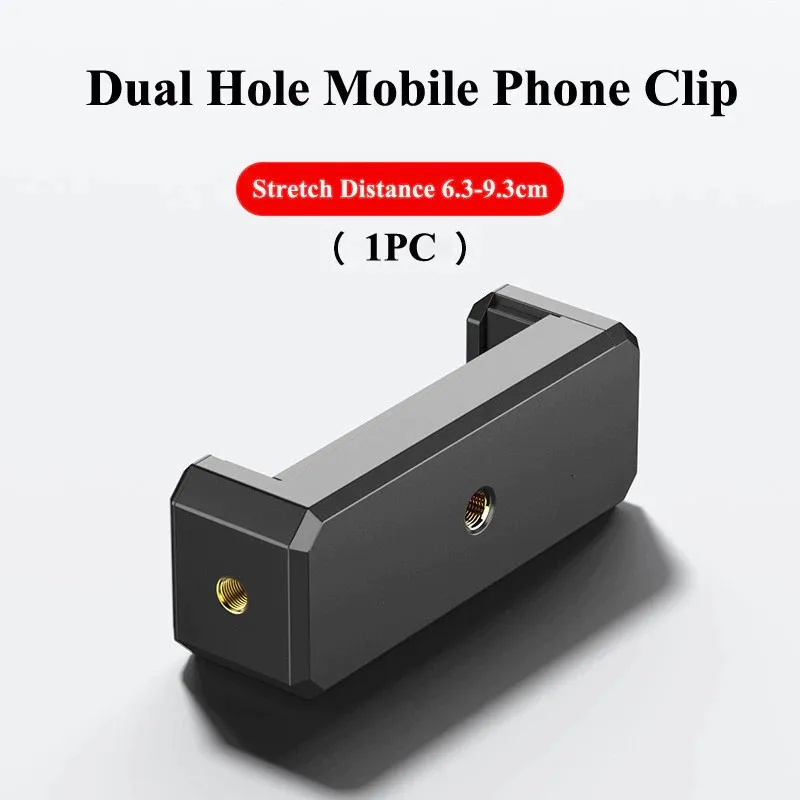 Selens Universal Mobile Phone Clip Bracket Holder 360 Rotation 1/4 Screw Ballhead for Tripod  Stand Monopod  Liveing Photo Vlog image 6