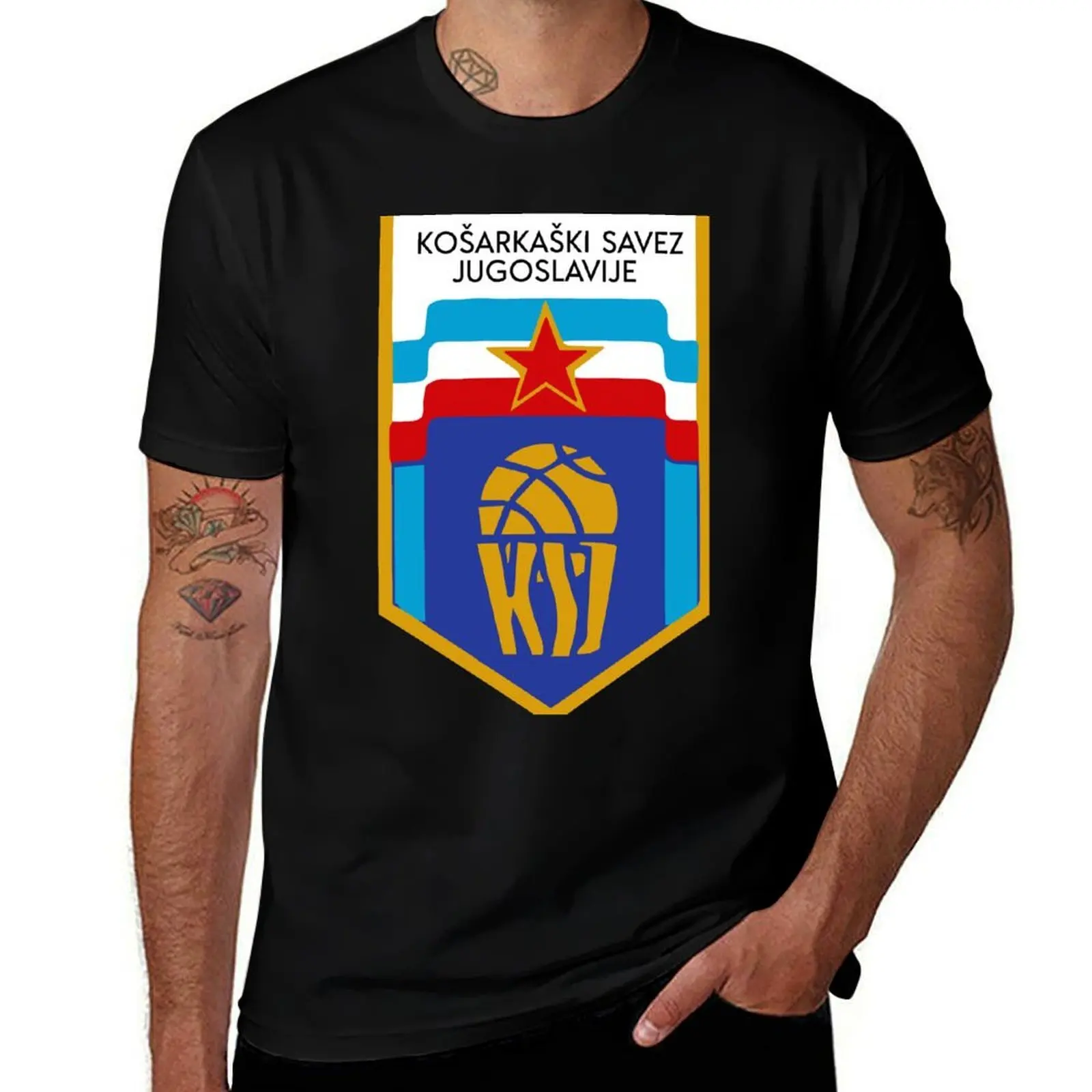 Kosarkaski Savez Jugoslavije majica T-Shirt Urban Style Print T-Shirt