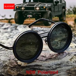 KLASSNUM Men High Quality ND9 Sunglasses Adjustable Light-reducing Polarized Sun Glasses For Fishing Driving Women Luxury Shades