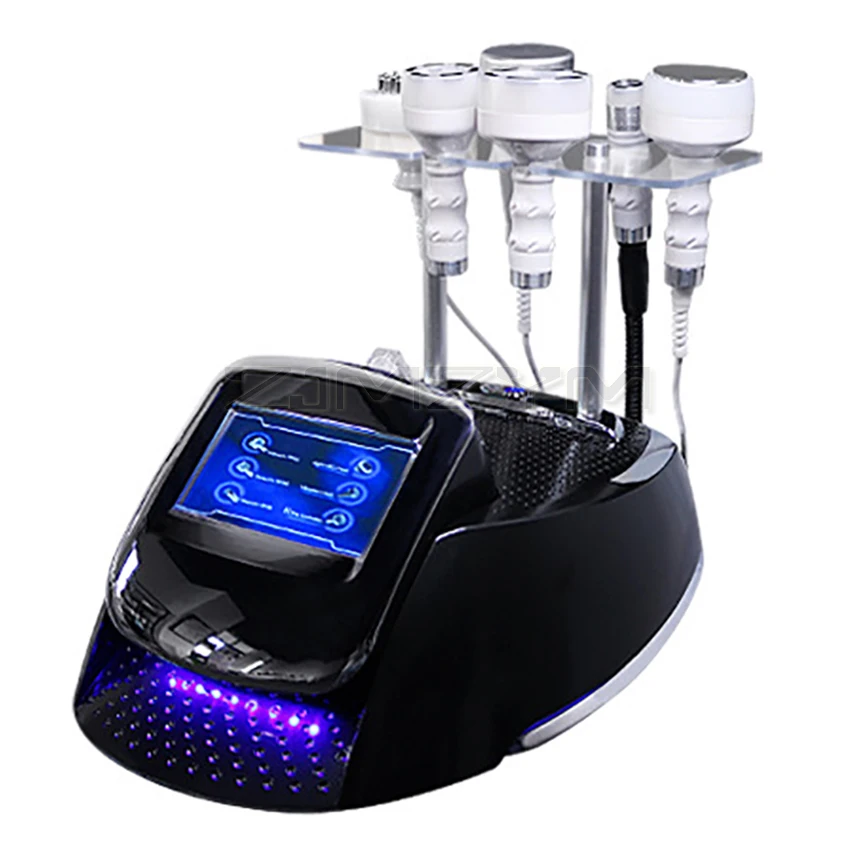 NEW 6 in 1 Ultrasonic 80K Cavitation Radio Frequency RF Face Lifting Weight Loss Slimming Machine Vibration Vacuum Body Massager