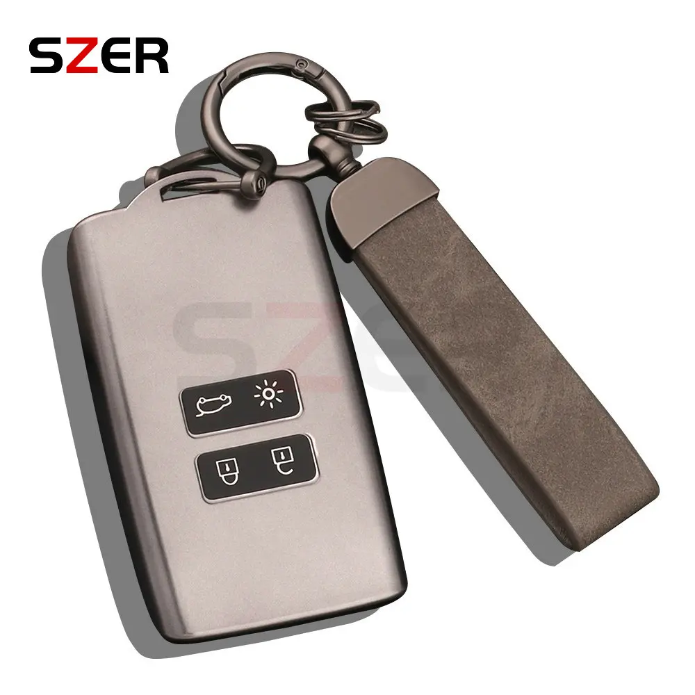 For Renault Captur Koleos Kadjar Zoe Arkana Espace Clio Megane Grand Scenic Sandero Dacia Duster Card TPU Car Key Cover Case