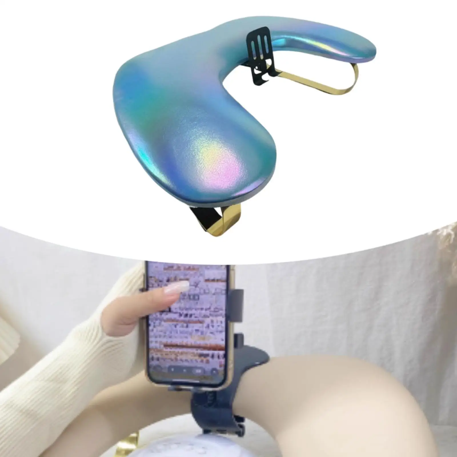 

Салон для дизайна ногтей, подставка для рук с подставкой для телефона, стабильный маникюрный инструмент для ногтей, стол для ногтей, станция для рождественского подарка, женщина, маникюрши