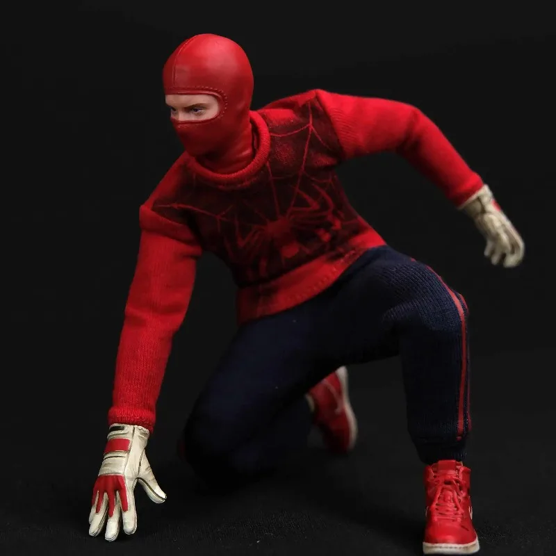 

New 1/12 Remadcustom Tobey Maguire Spider Print Cloth Wrestler Action Figure Combat Mask Head Replacement 6" Male Soldier Toys