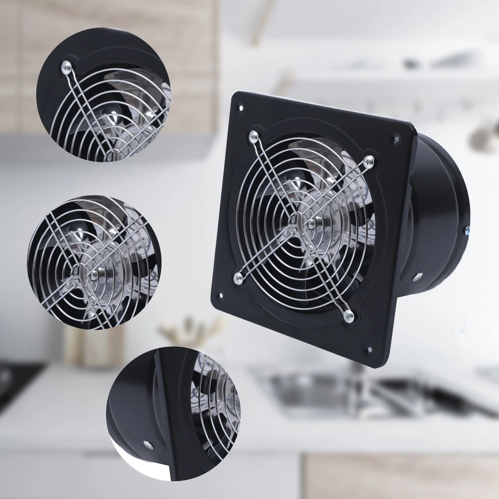 150mm Wand ventilator für Bad und Küche Abluft ventilator für Zufuhr oder Abluft in Innenräumen