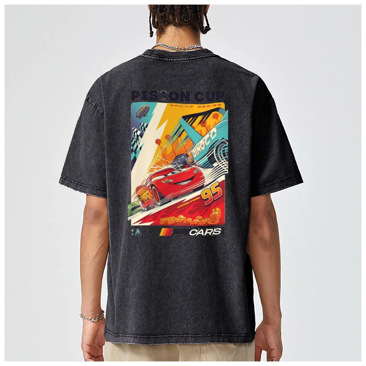 

Fun Gift For Couple Sally l'm Lightning Cars Outfit Oversized Printed T shirt mens t-shirt Fashion Casual Vintage Washed Cotton