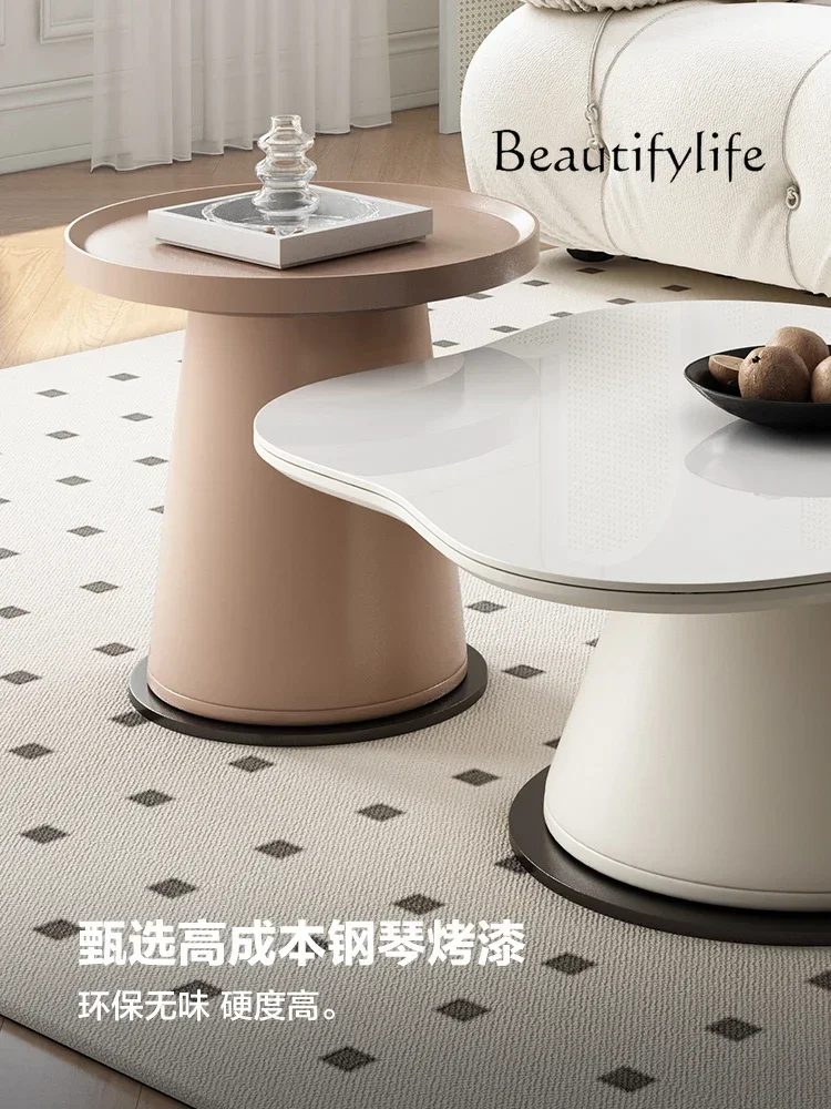 Petal cream wind  coffee table  small apartment side table simple modern special-shaped new model