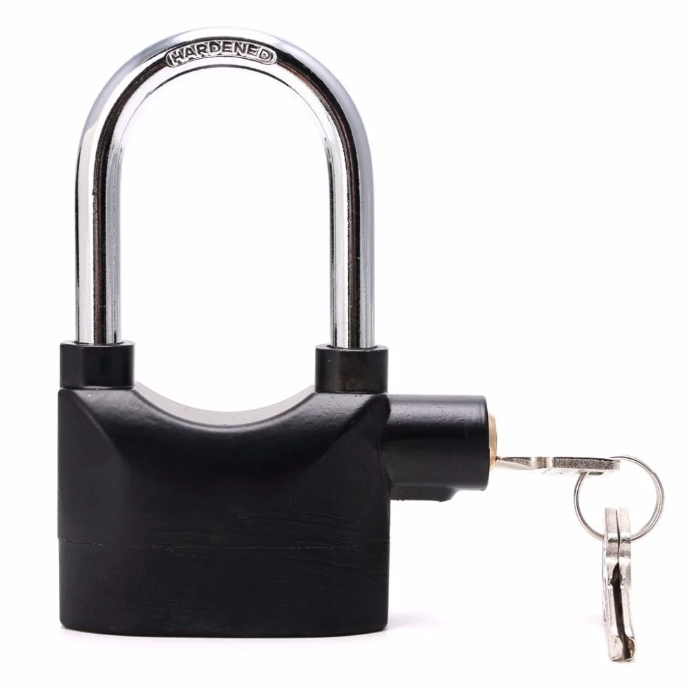 Waterproof Siren Alarm Padlock Alarm Lock for Motorcycle Long Beam Bike Bicycle