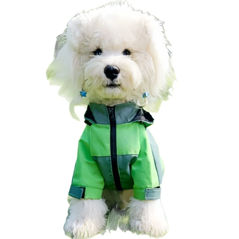 Dog clothes Jacket Windproof, waterproof, oil-proof and warm medium and large dog puppy Teddy Bigbear Schnauzer cat