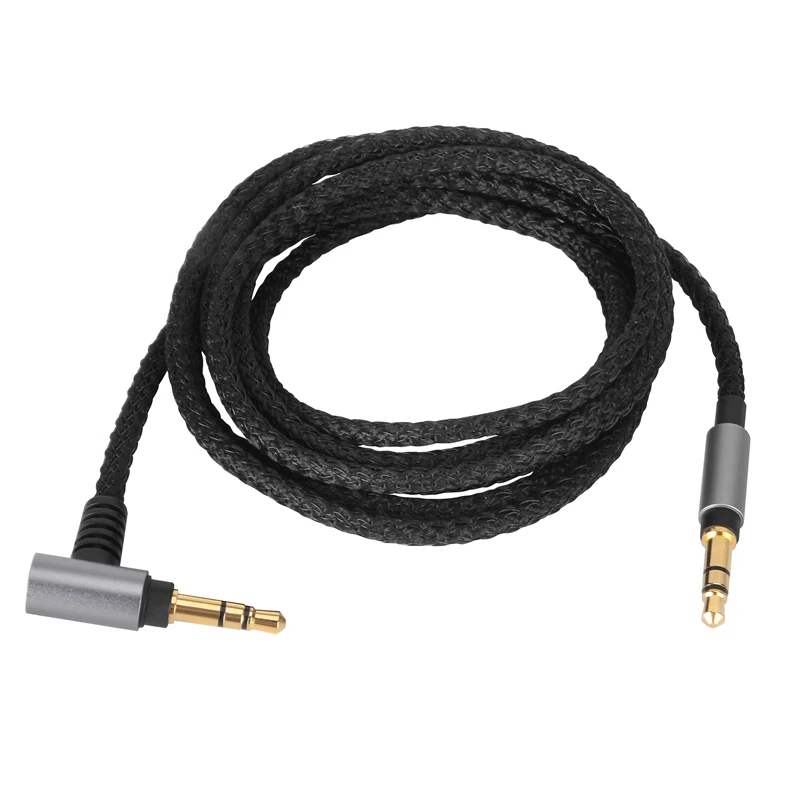 Replace Cable 3.5mm to 3.5mm Nylon Braided For SONY Audio Technica Philips B&O MDR-1A 1ABAT WH1000X 1000XM3 MSR7 SHP9500 Headset